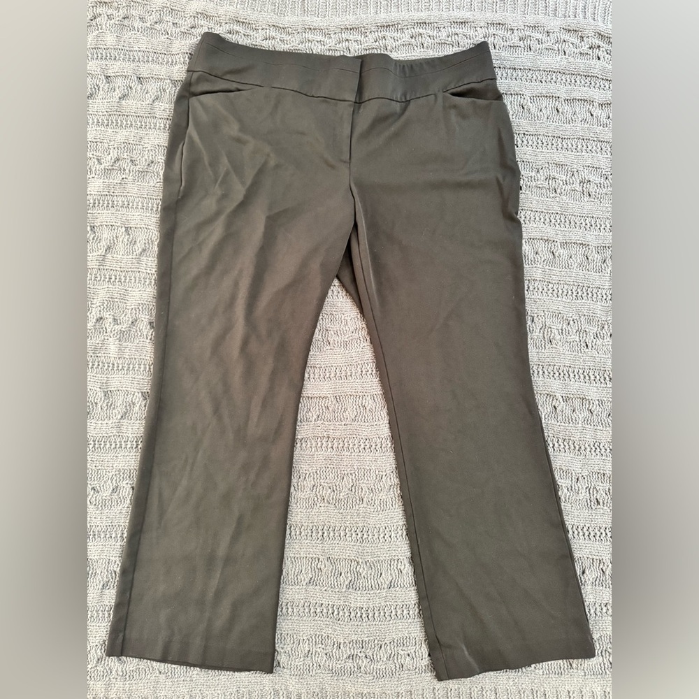 Maurices Black Dress Pants (Women, 22R, Plus Size)